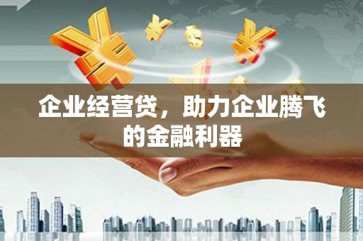 秀山企业经营贷，助力企业腾飞的金融利器