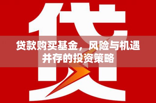 秀山贷款购买基金，风险与机遇并存的投资策略