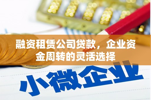 秀山融资租赁公司贷款，企业资金周转的灵活选择
