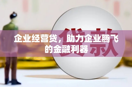 秀山企业经营贷，助力企业腾飞的金融利器