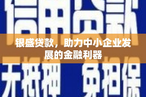 秀山银盛贷款，助力中小企业发展的金融利器