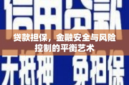 秀山贷款担保，金融安全与风险控制的平衡艺术