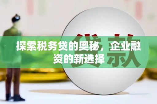 秀山探索税务贷的奥秘，企业融资的新选择