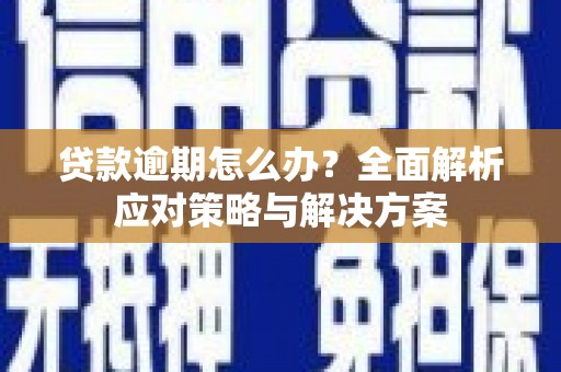 秀山贷款逾期怎么办？全面解析应对策略与解决方案