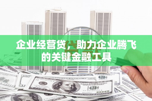 秀山企业经营贷，助力企业腾飞的关键金融工具