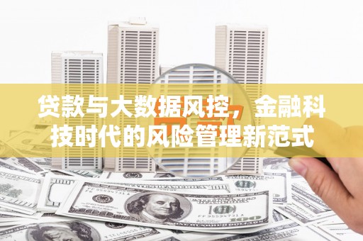 秀山贷款与大数据风控，金融科技时代的风险管理新范式