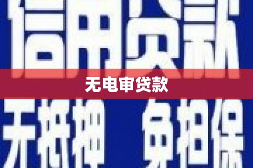 秀山无电审贷款