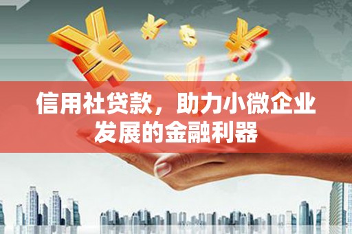 秀山信用社贷款，助力小微企业发展的金融利器