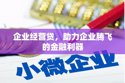 秀山企业经营贷，助力企业腾飞的金融利器