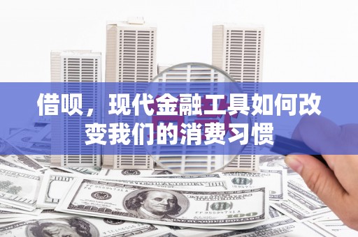 秀山借呗，现代金融工具如何改变我们的消费习惯