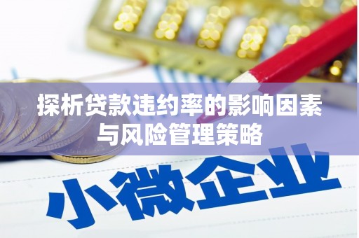 秀山探析贷款违约率的影响因素与风险管理策略