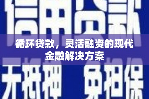 秀山循环贷款，灵活融资的现代金融解决方案
