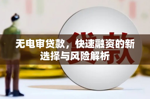 秀山无电审贷款，快速融资的新选择与风险解析
