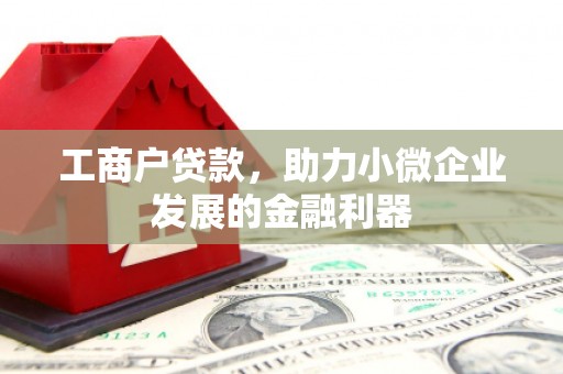 秀山工商户贷款，助力小微企业发展的金融利器