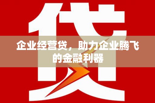 秀山企业经营贷，助力企业腾飞的金融利器