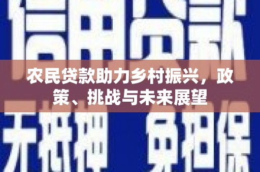 秀山农民贷款助力乡村振兴，政策、挑战与未来展望