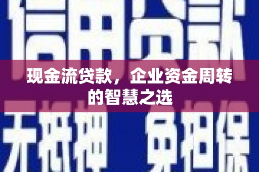 秀山现金流贷款，企业资金周转的智慧之选