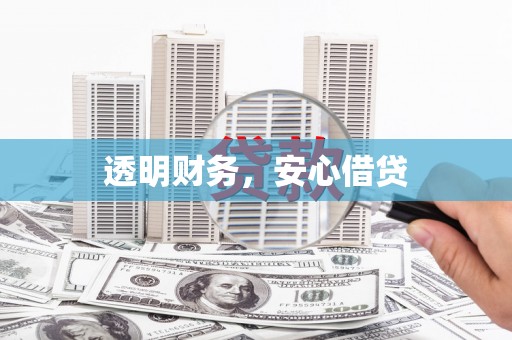 秀山透明财务，安心借贷