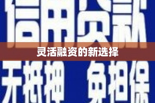 秀山灵活融资的新选择