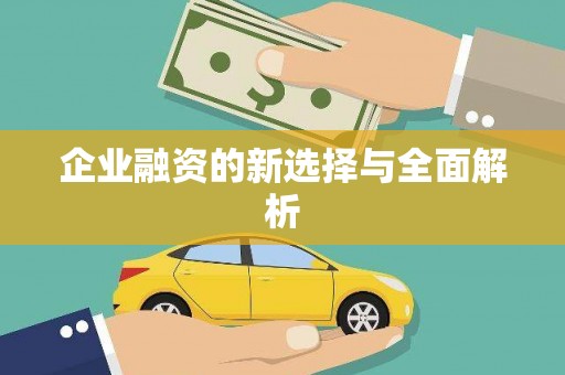 秀山企业融资的新选择与全面解析